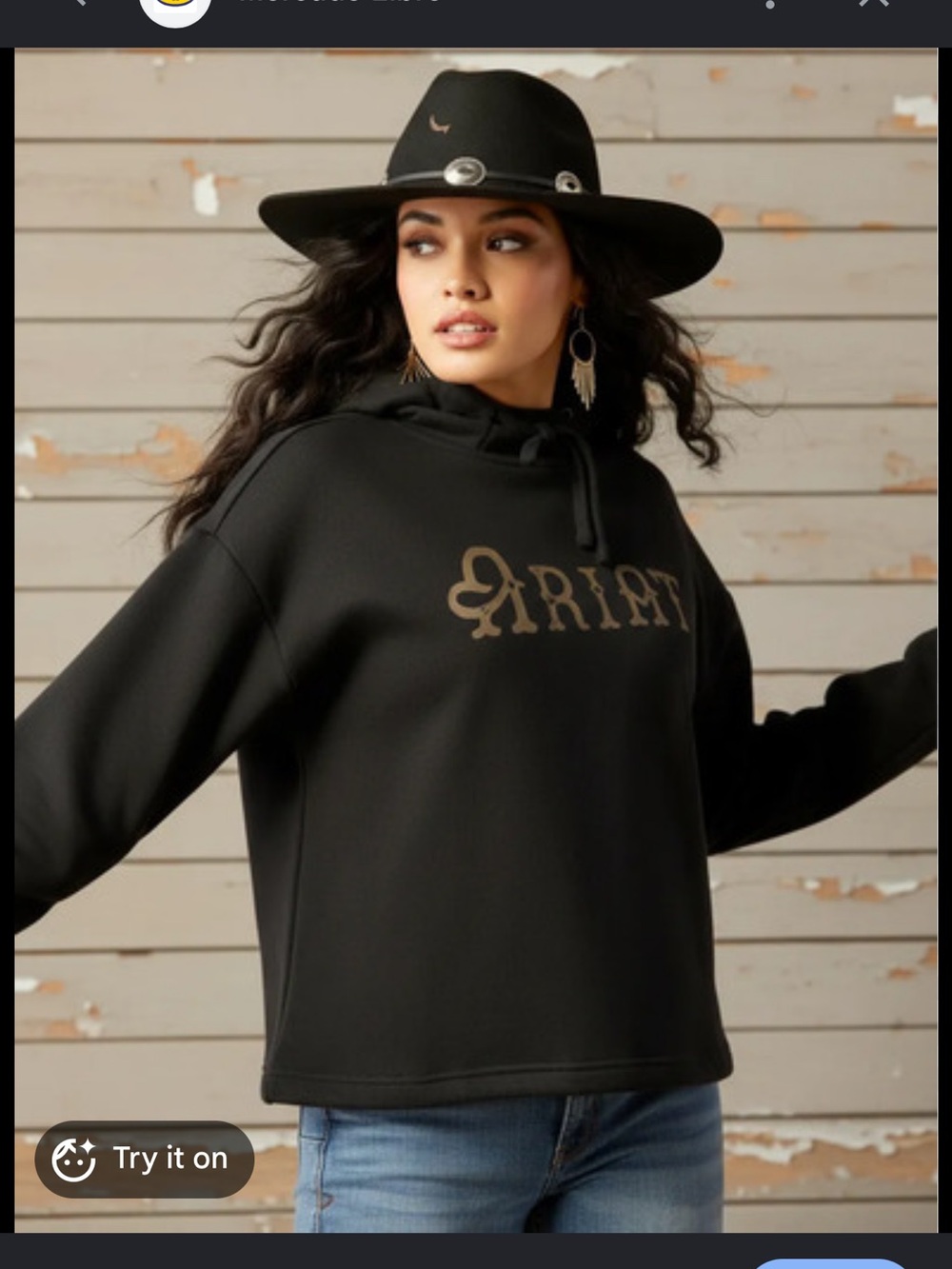 Ariat women’s black essential hoodie XXL